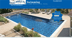 Desktop Screenshot of idealpoolsinc.com