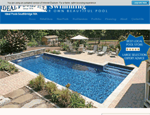 Tablet Screenshot of idealpoolsinc.com